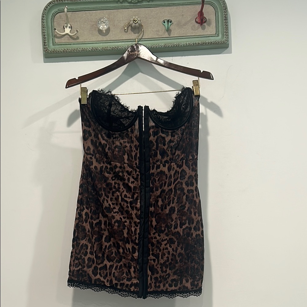 Current Mood Leopard Print Mini Dress